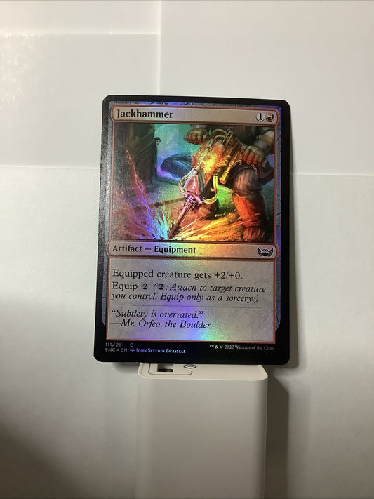 MTG SNC:  Jackhammer (Artifact Equipment) Streets of New Capenna Regular Foil