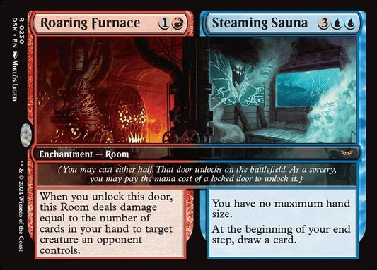 Roaring Furnace // Steaming Sauna — Duskmourn House of Horror — Regular Rare — DM Vault Co.
