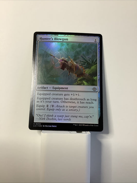 Hunter’s Blowgun 255 Lost Caverns of Ixalan foil MTG artifact equipment card