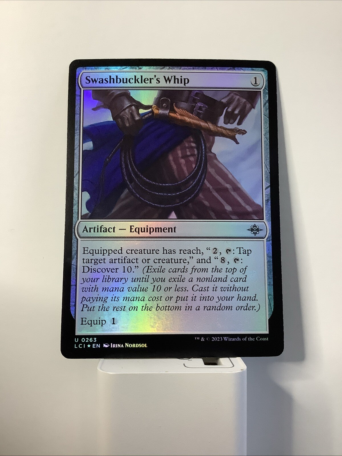 MTG LCI: Swashbuckler's Whip (Artifact)  Lost Caverns of Ixalan Regular 263 Foil