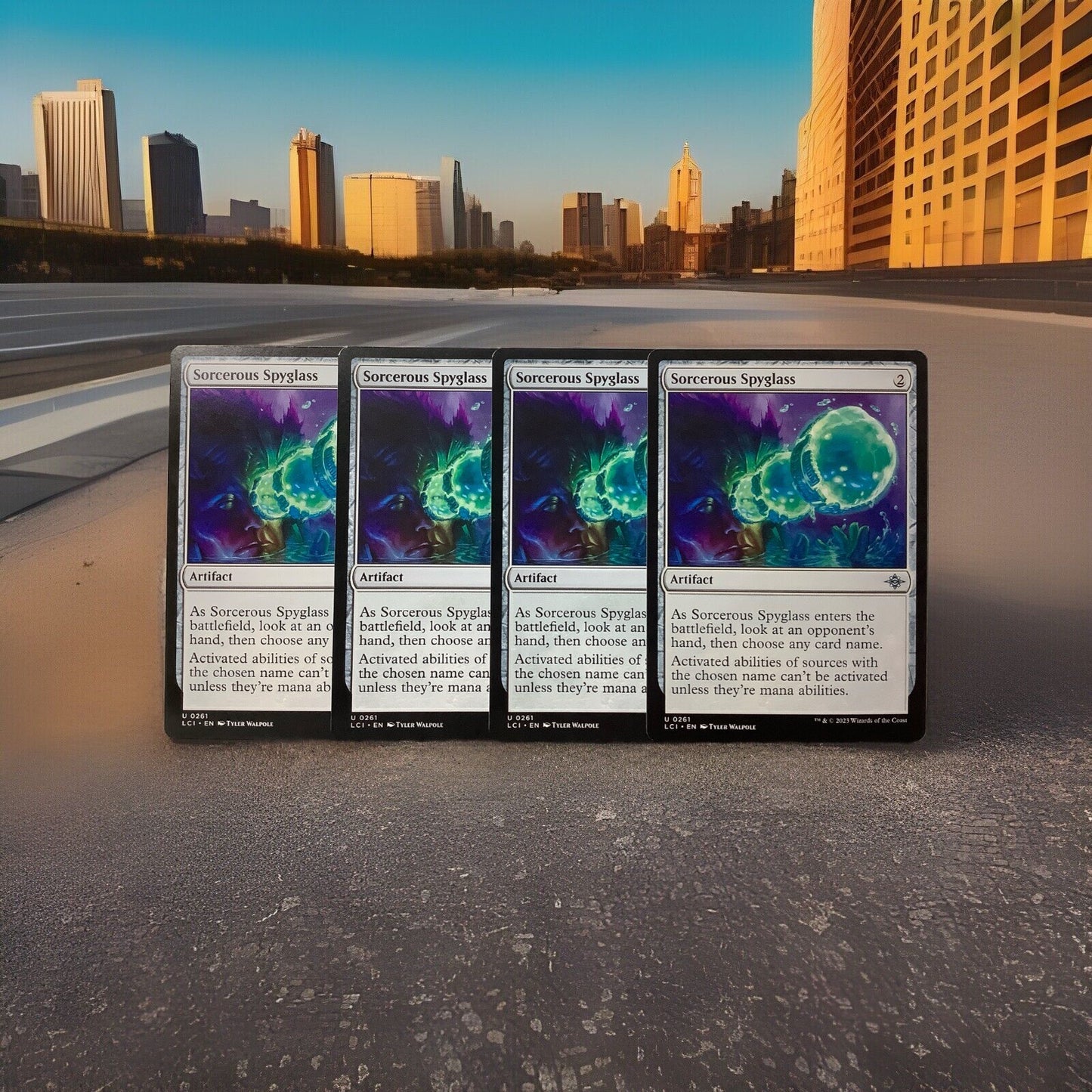 MTG LCI: X4 Sorcerous Spyglass (Artifact) The Lost Caverns of Ixalan Regular 261
