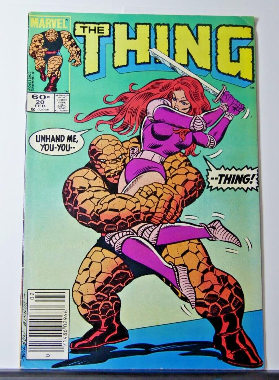 The Thing #20 comic book cover (Marvel Comics 1985)
