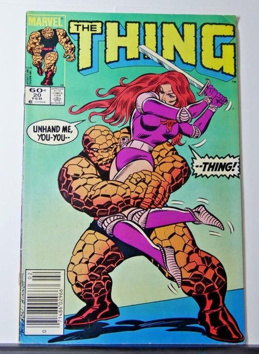 The Thing #20 comic book cover (Marvel Comics 1985)
