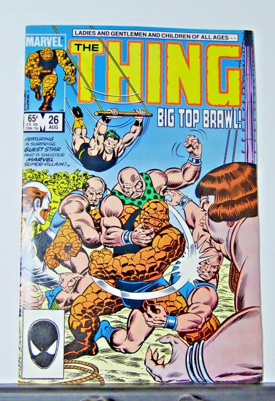 The Thing #26 comic book cover (Marvel Comics 1985) Taskmaster
