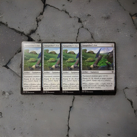 Magic: The Gathering Dominaria United Vanquisher’s Axe artifact equipment card