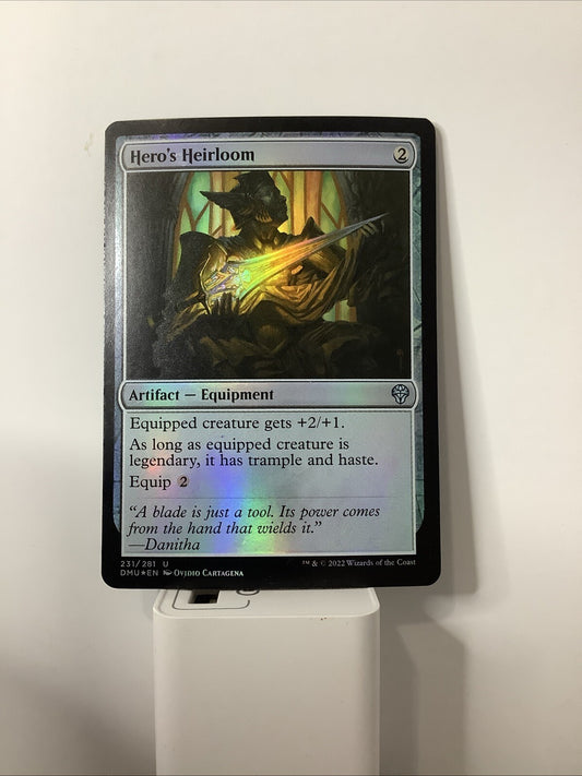 MTG DMU: Hero's Heirloom (Artifact Equipment) Dominaria United Regular 231 Foil