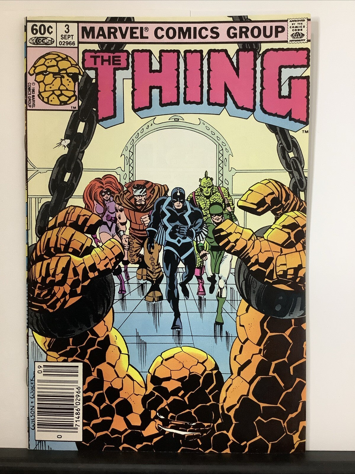 The Thing #3 newsstand comic book cover (Marvel Comics 1983)

