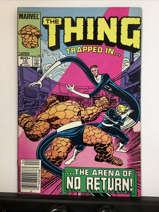 The Thing #10 newsstand comic book cover (Marvel Comics 1984)
