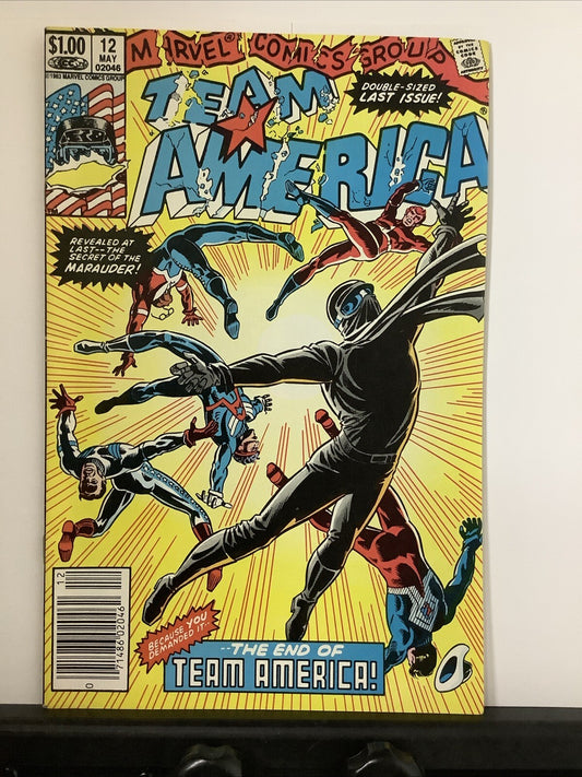 Team America #12 comic book cover (Marvel Comics 1983)
