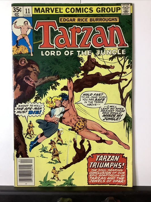 Tarzan Lord of the Jungle #11 comic book cover (Marvel Comics 1978)
