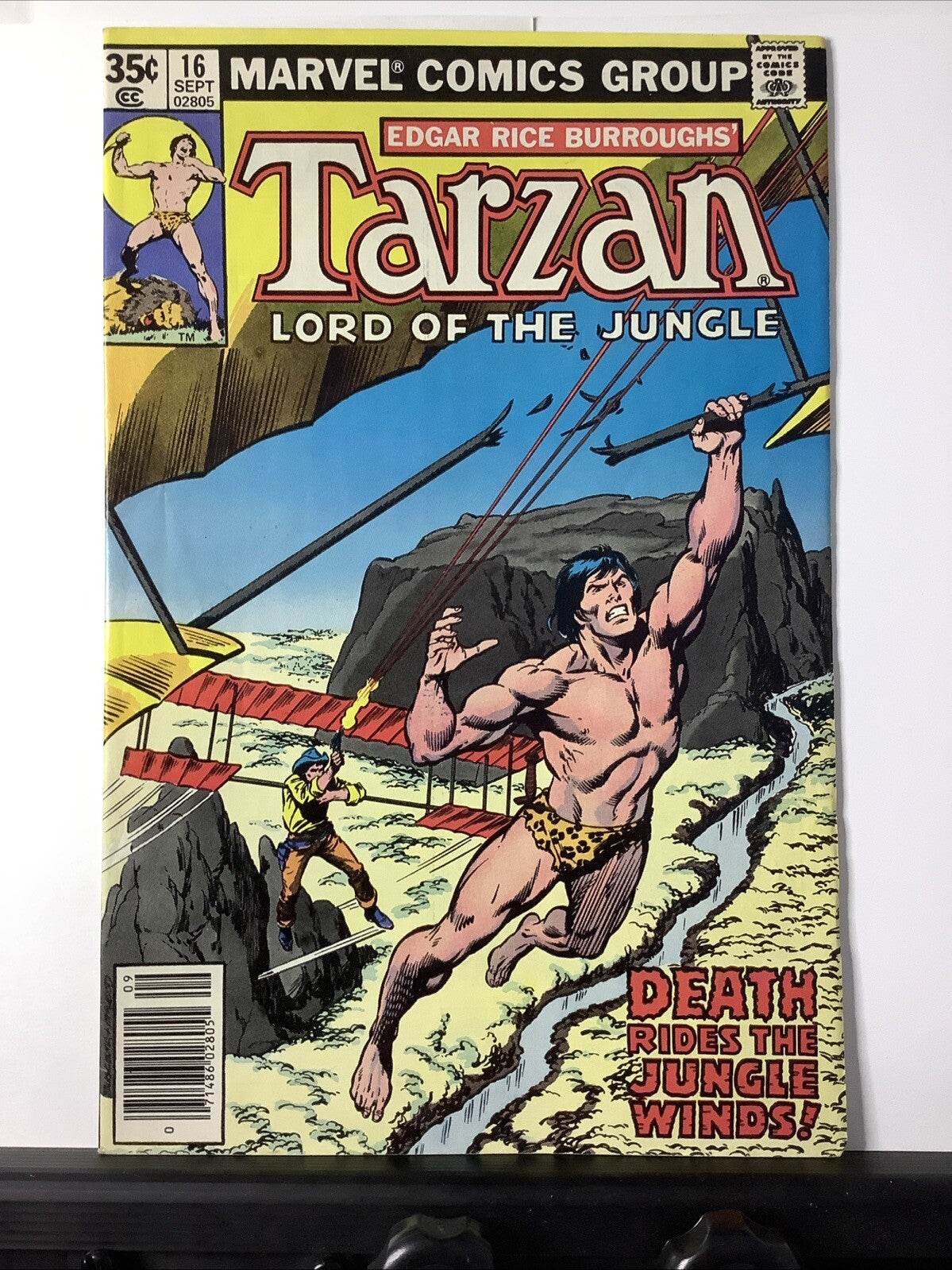 Tarzan Lord of the Jungle #16 comic book cover (Marvel Comics 1978)
