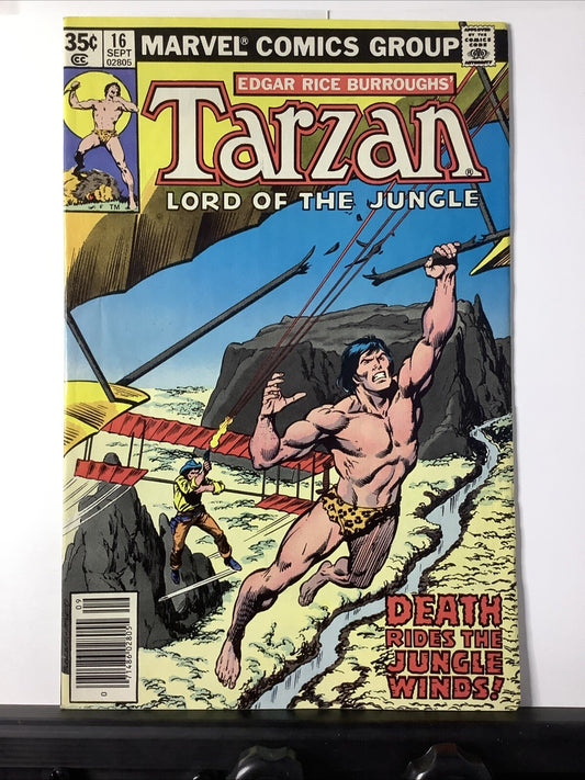 Tarzan Lord of the Jungle #16 comic book cover (Marvel Comics 1978)
