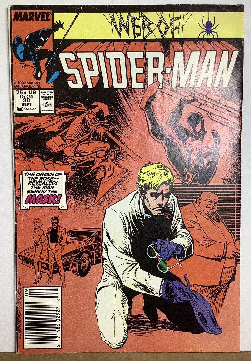 Web of Spider-Man #30 (1987) – Marvel Newsstand Edition, Origin of the Rose