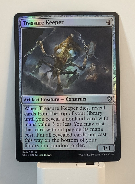 Treasure Keeper foil MTG Commander Legends Battle for Baldurs Gate CLB 341 artifact creature card from DM Vault Co