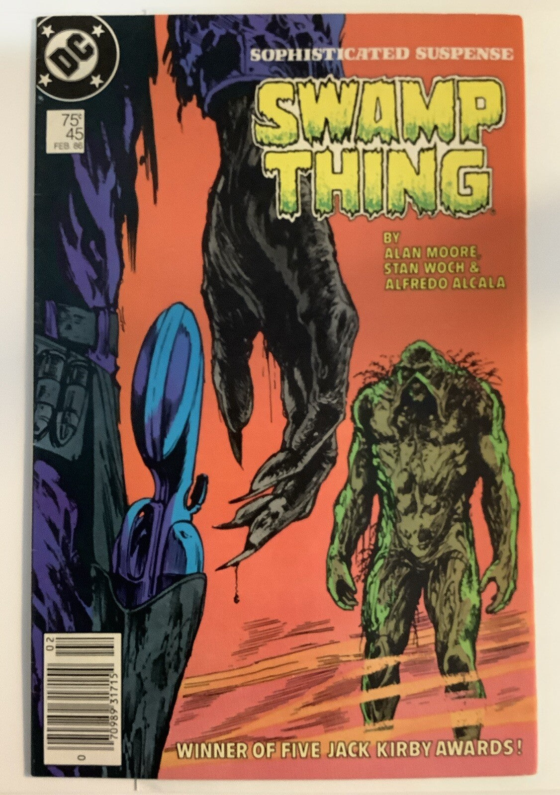 Swamp Thing #45 (1986) — Newsstand Edition — DC Comics
