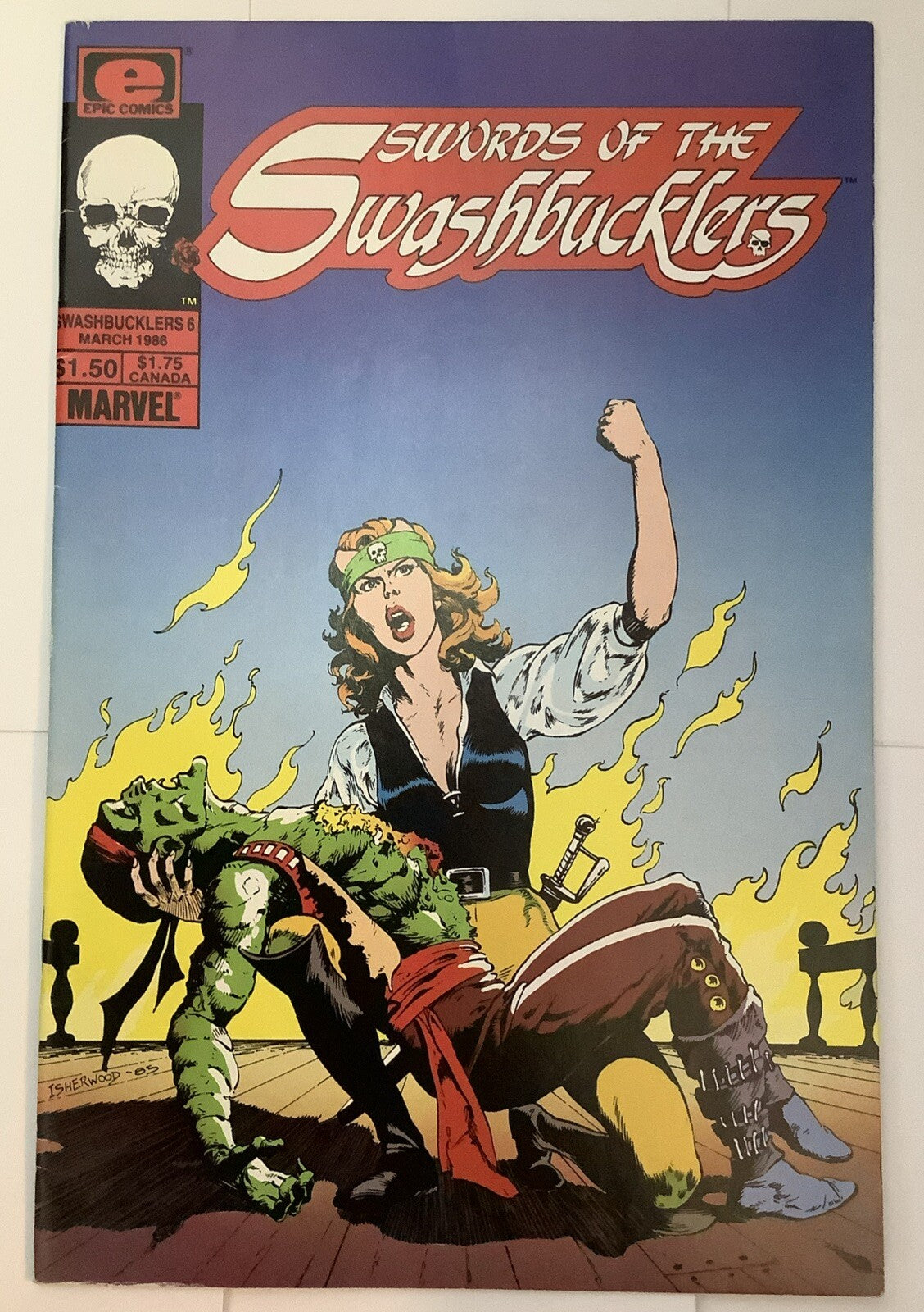 Swords of the Swashbucklers #6 (1985) — Direct Edition — Marvel Comics
