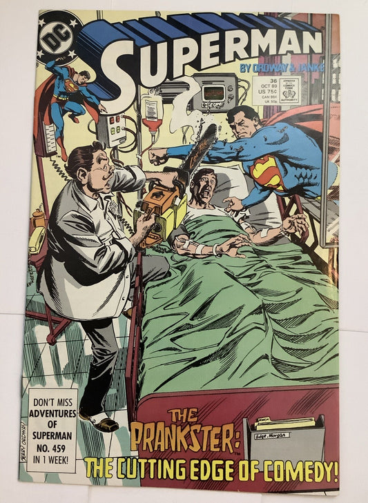 Superman #36 — DC Comics — October 1989 — Direct Edition
