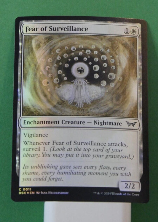 Magic: The Gathering Fear of Surveillance Foil – MTG DSK Common