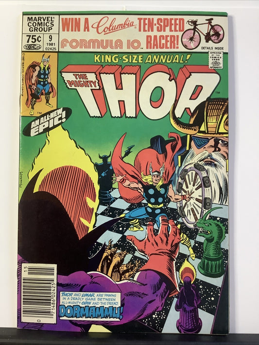Thor Annual #9 comic book cover (Marvel Comics 1981)
