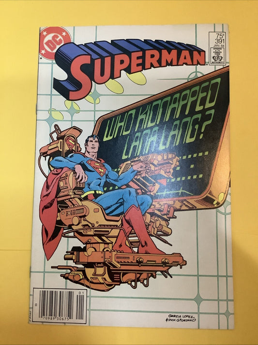Superman #391 — DC Comics — January 1984 — Direct Edition
