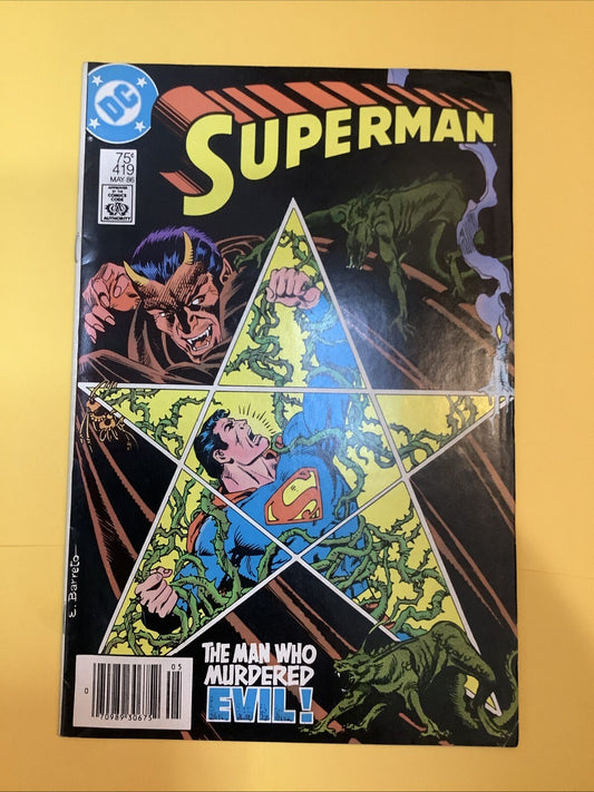 Superman #419 — DC Comics — May 1986 — Direct Edition
