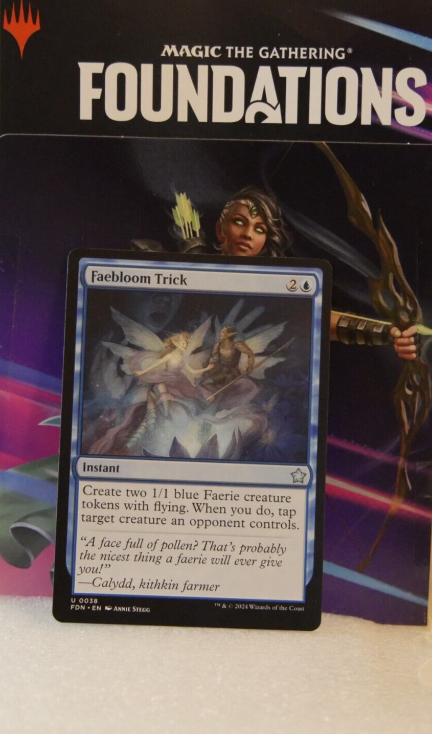 MTG Foundations FDN Blue Commons Uncommons You Pick Choose Your Card