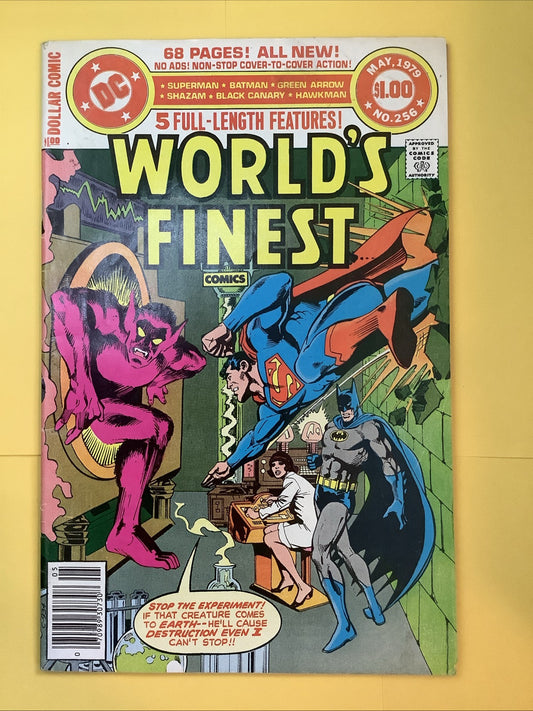 World’s Finest Comics #256 comic book cover (DC Comics 1979 Newsstand Edition)
