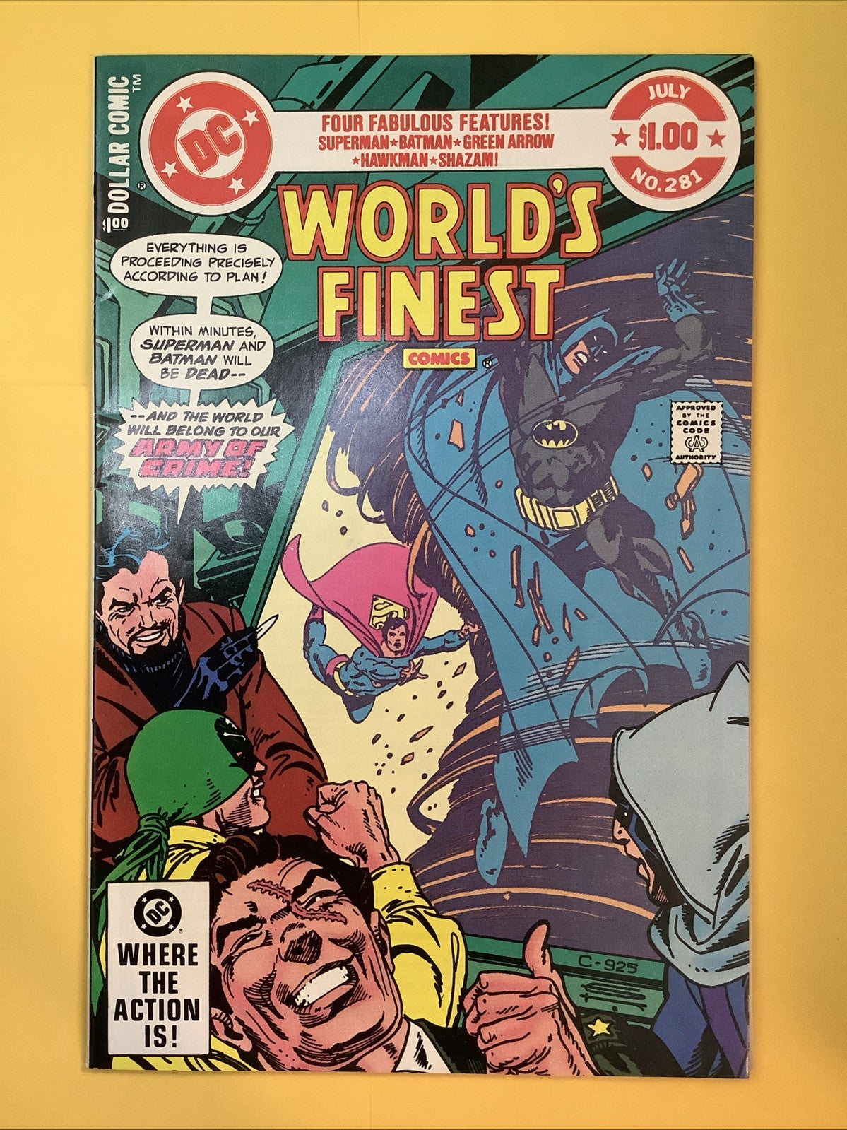 World's Finest #281 (1982) DC Comics Direct Edition cover
