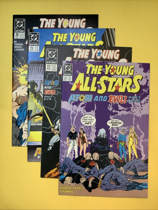 Young All Stars 21 22 23 24 DC comic bundle Atom and Evil storyline