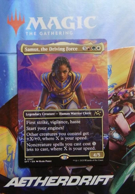 Samut, the Driving Force — Aetherdrift — DFT — Rare Legendary Creature MTG card
