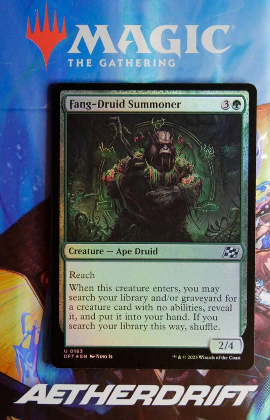 Fang-Druid Summoner MTG Aetherdrift foil tutor creature abilityless synergy card