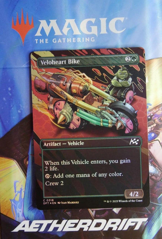 Veloheart Bike DFT 318 Extended Art Foil MTG card from DM Vault Co.