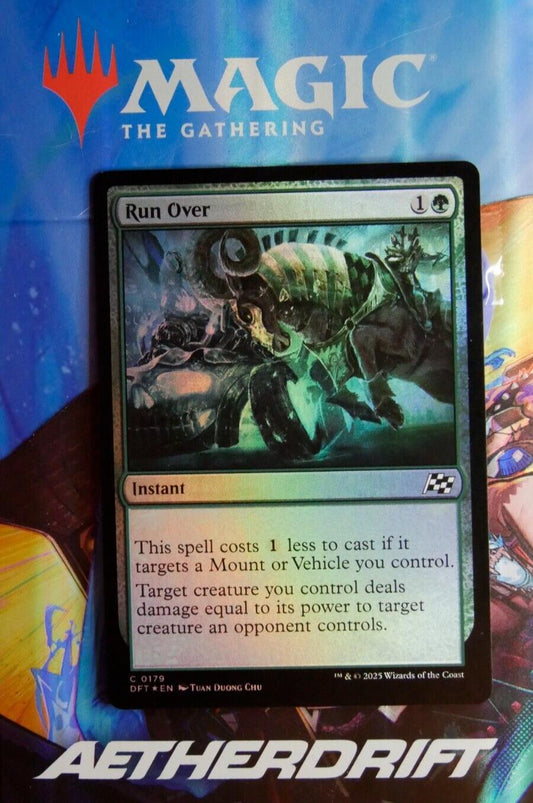 MTG DFT: Run Over (Instant) Regular Common Foil 0179 Aetherdrift