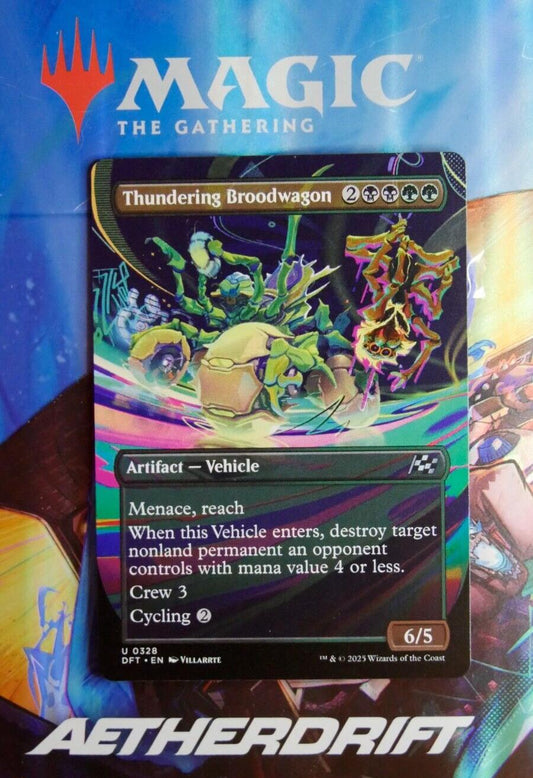 MTG DFT: Thundering Broodwagon (Artifact Vehicle) Full Art Aetherdrift 0328