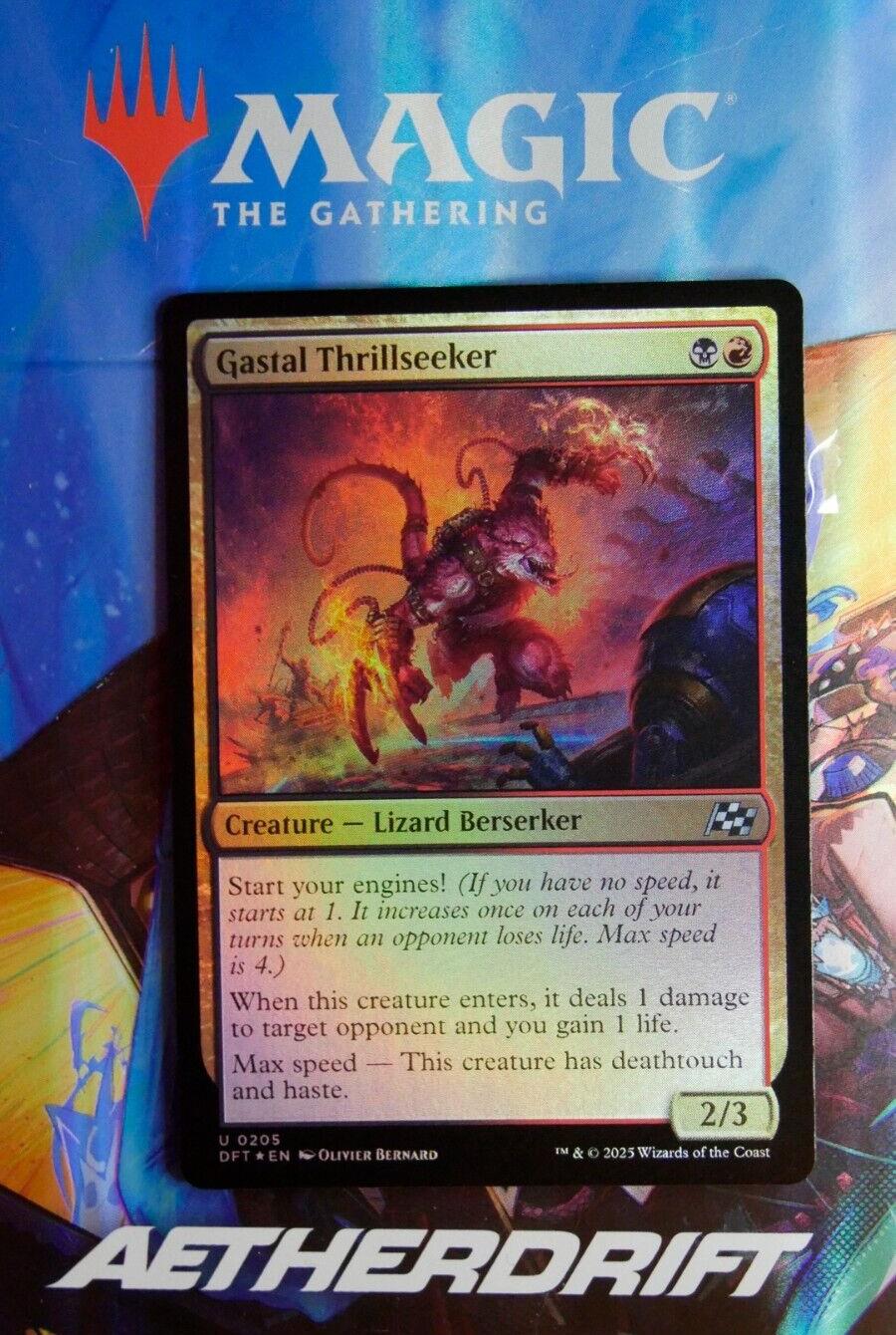 Gastal Thrillseeker foil Aetherdrift uncommon Magic the Gathering card 0205
