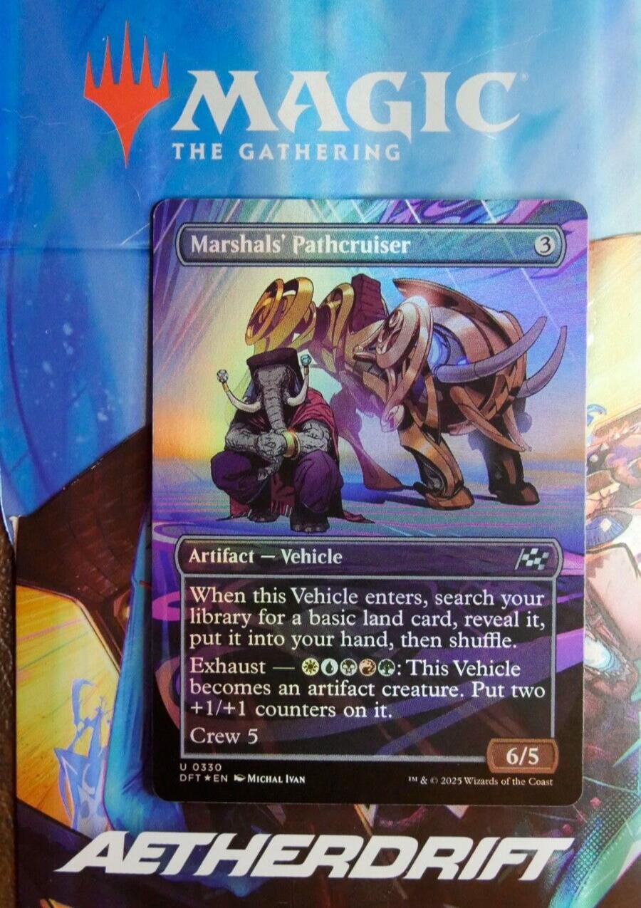 Marshals' Pathcruiser — Aetherdrift — Full Art Foil Rare — 330
