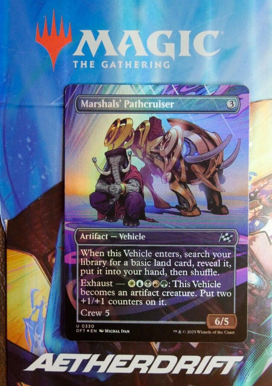 Marshals' Pathcruiser — Aetherdrift — Full Art Foil Rare — 330
