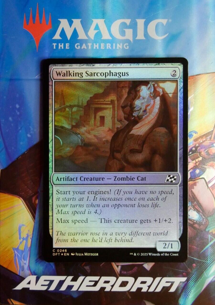 MTG DFT: Walking Sarcophagus (Artifact Creature Zombie Cat) Foil Aetherdrift 246