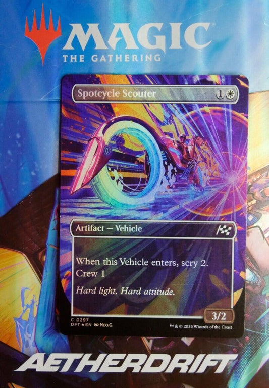 Spotcycle Scouter — Aetherdrift — Full Art Foil Common — 297
