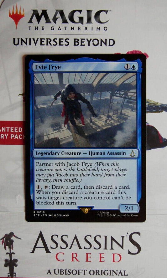MTG ACR: Evie Frye (Legendary Creature Human Assassin) Rare 019 Assassin Creed