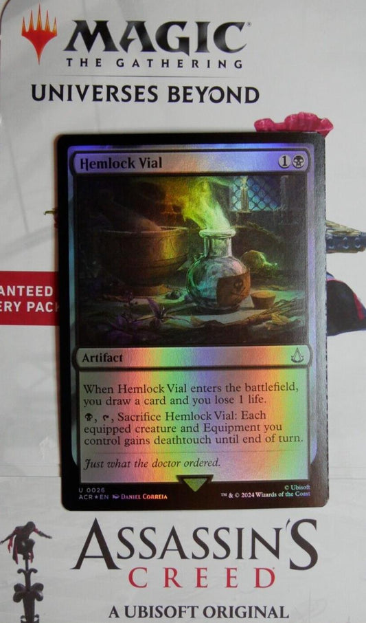 Hemlock Vial #26 Foil from Universes Beyond: Assassin's Creed.