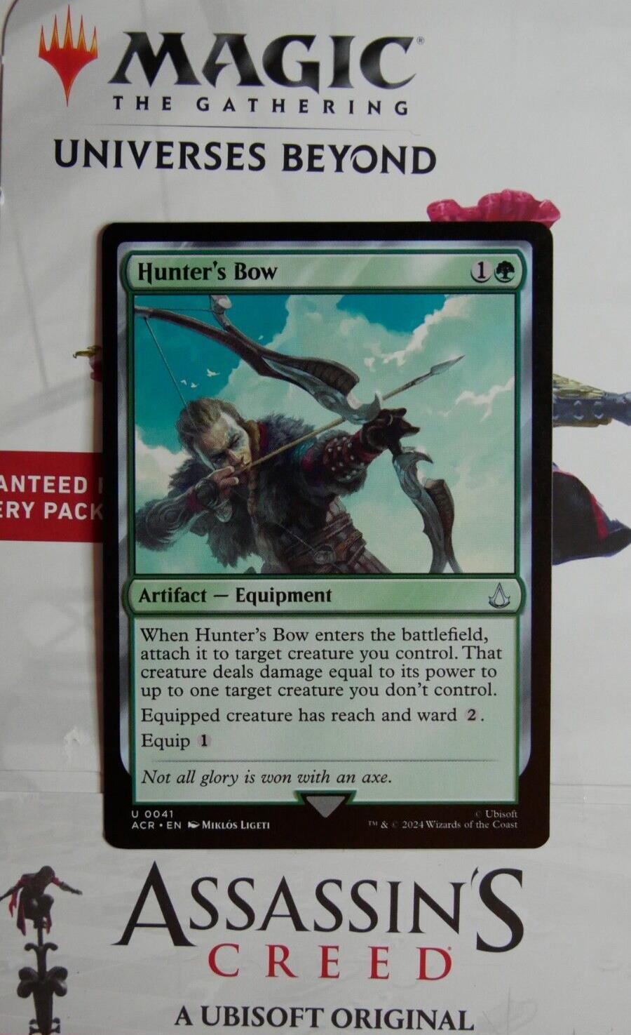 Hunter’s Bow 0041 Assassin’s Creed MTG foil Equipment card