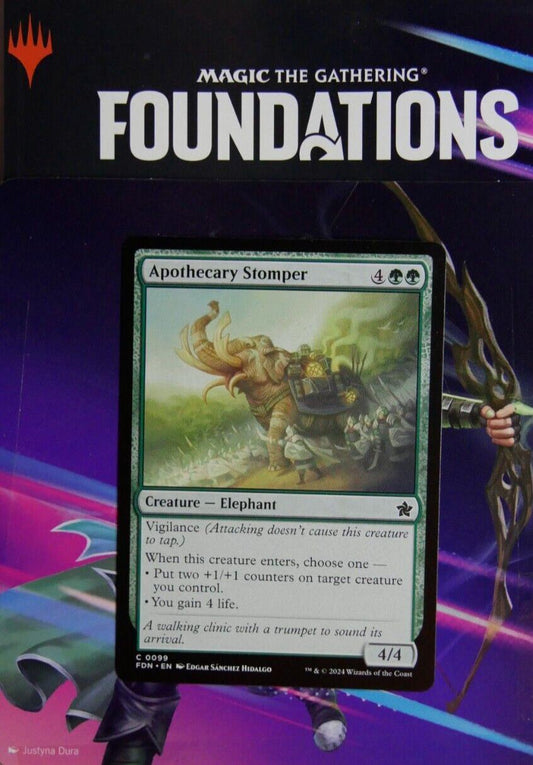 Apothecary Stomper MTG card from Foundations FDN 99 by DM Vault Co