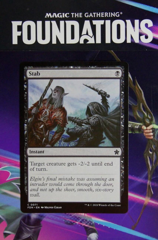 Stab instant card from the MTG Foundations set