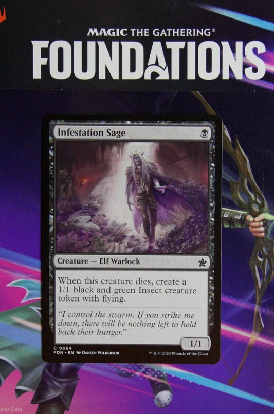 Infestation Sage Foundations common Magic the Gathering card