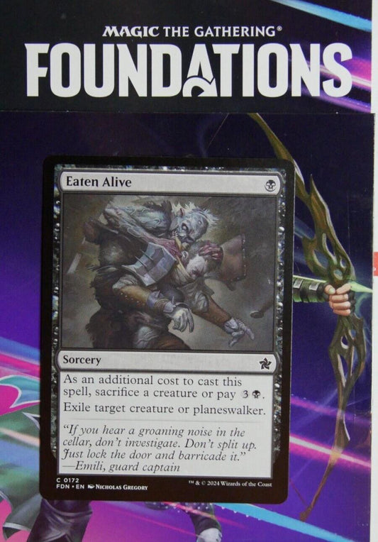 Eaten Alive Foundations black sorcery Magic the Gathering card