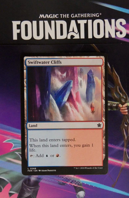 Swiftwater Cliffs FDN #268 Regular from Magic: The Gathering Foundations.