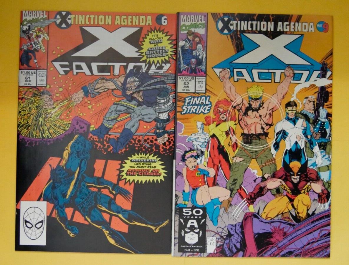 X-Factor 61 and 62 Marvel Comics X-Tinction Agenda 2-issue lot