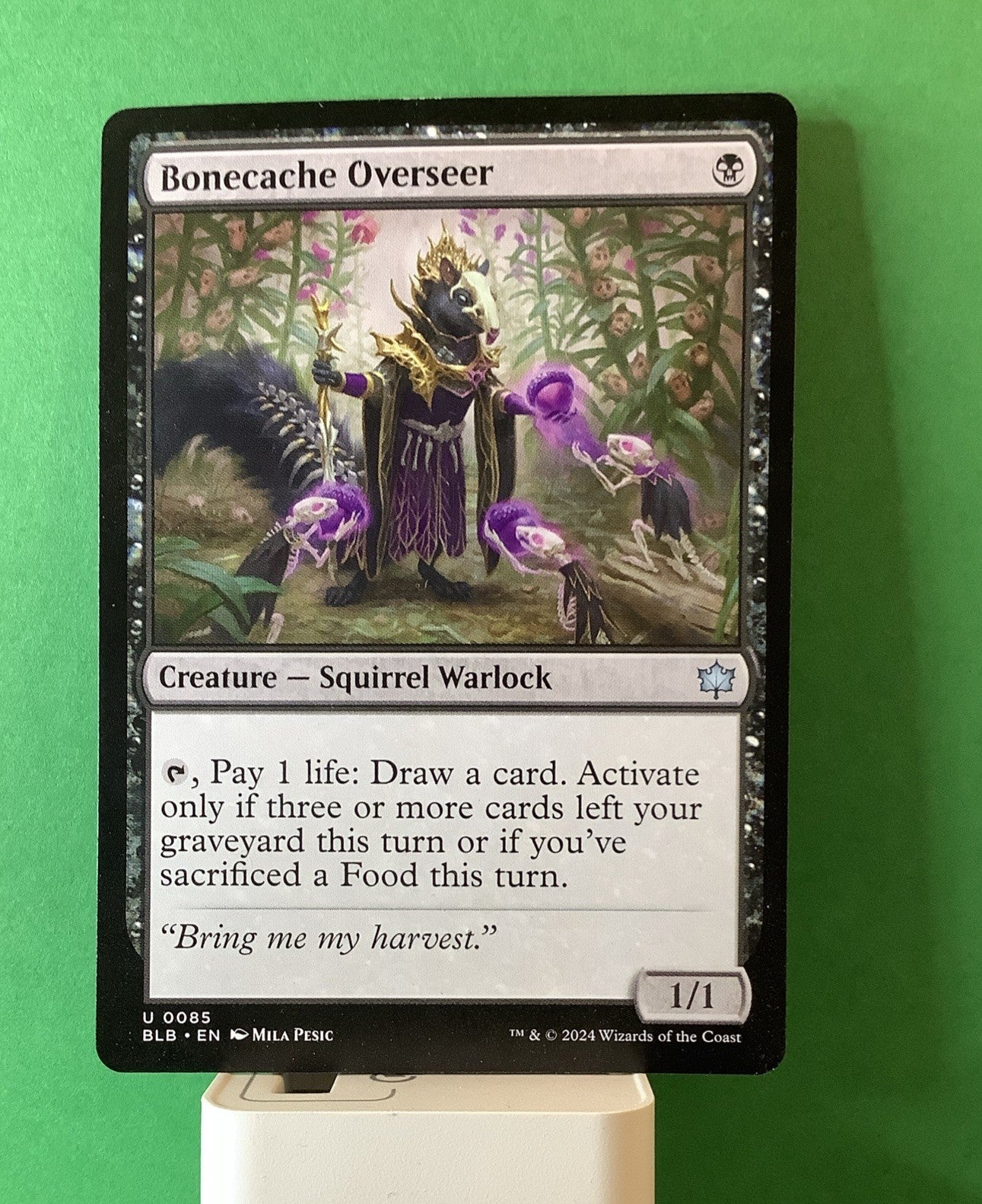 Bonecache Overseer uncommon Bloomburrow Magic card