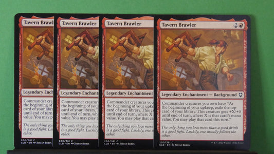 Tavern Brawler Magic the Gathering Commander Legends Battle for Baldur’s Gate Background card playset